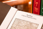 Bourbon book open at a map of Kentucky