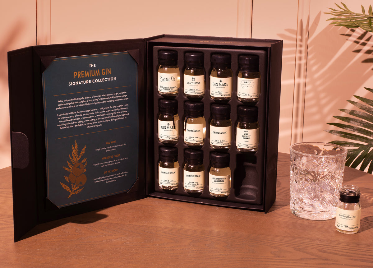 The Premium Gin Signature Collection open, lifestyle